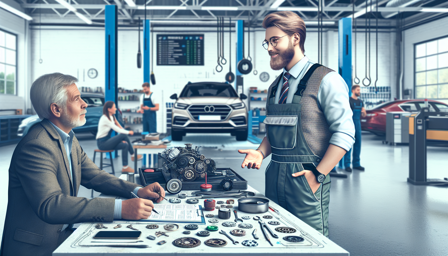 Image that illustrates Service consultant, car workshop