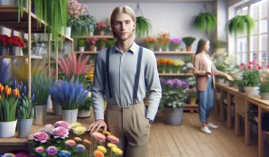 Image that illustrates Shop Salesperson, flowers, etc. salary and career information