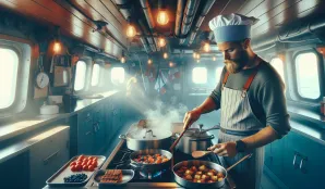 Image that illustrates Salary and Work for Ship Cook