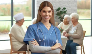 Image that illustrates Nursing Assistant in Elderly Care at Institution: Salary and Work