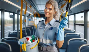 Image that illustrates Salary and Occupational Information for Bus Cleaners - Learn More Here