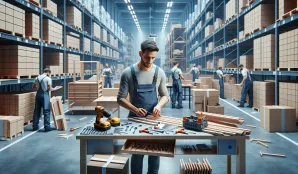 Image that illustrates Salary Statistics and Job Information for Furniture Assemblers in Warehouses