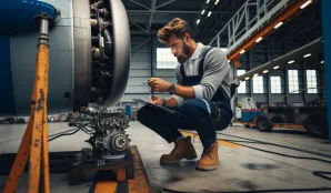 Image that illustrates Aircraft Technicians: Salary, Education, and Working Conditions