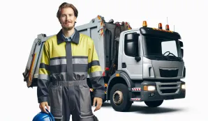 Image that illustrates Salary and Working Conditions for Garbage Truck Drivers - Learn More