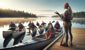 Image that illustrates Salary and Working Conditions for Canoe Coaches