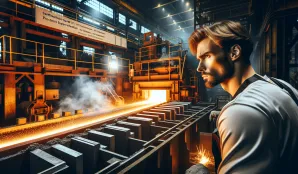 Image that illustrates Salary and Working Conditions for Steel Mill Caster