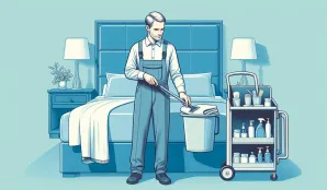 Image that illustrates Salary and Working Conditions for Hotel Cleaners - Learn More