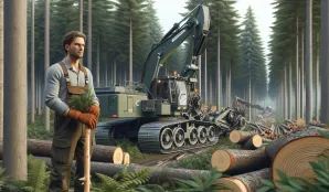 Image that illustrates Forest Machine Operator: Salary, Education, and Job Market