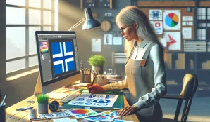 Bild som illustrerar Lönestatistik och Yrkesinformation för Grafisk Designer