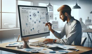 Image that illustrates Salary and Work for Information Assistant in Analysis, Planning, and Design