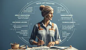 Image that illustrates Salary and Job Market for Adult Education Teachers, High School Teachers, Vocational Subjects