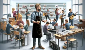 Image that illustrates Working as a Music Educator at a Music School - Salary and Career Information