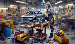 Image that illustrates Auto Body Technician: Salary and Job Description