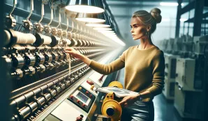 Image that illustrates Salary and Working Conditions for Spinning Machine Operators - Statsskuld.se