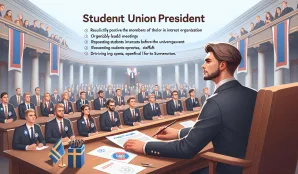 Image that illustrates Chairperson of the Student Union: Salary, education, and job description