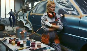 Image that illustrates Painter, Automotive Repair: A Deep Dive into the Profession