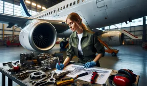 Image that illustrates Aircraft Mechanic: Salary, Education, and Working Conditions