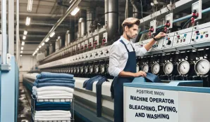 Image that illustrates Machine Operator, Bleaching, Dyeing, and Washing: Salary and Job Opportunities