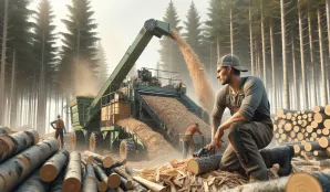 Image that illustrates Harvester Operator in Forestry: Salary and Job Description