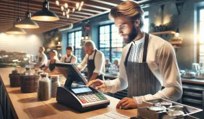 Image that illustrates Salary and Work as a Restaurant Cashier