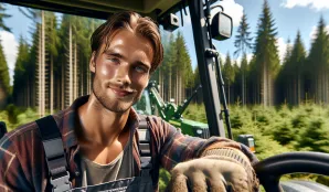 Image that illustrates Salary and Work as Tractor Drivers in Forestry - Learn about Average Salary and Job Opportunities