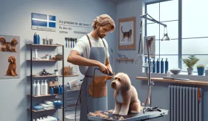 Image that illustrates Salary and Work as a Dog Groomer: What You Need to Know