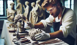 Image that illustrates Salary and Work for Sculpture Conservators