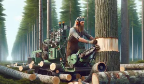 Image that illustrates Salary and Work as a Bark Machine Operator in Forestry - Information and Statistics