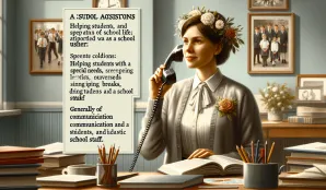 Image that illustrates Salary and Working Conditions as a School Attendant