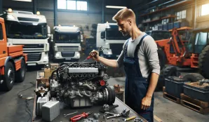 Image that illustrates Diesel Mechanic: Salary, Job Duties, and Career Opportunities