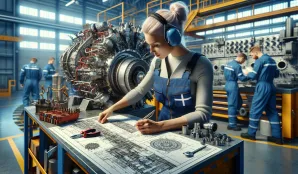 Image that illustrates Aircraft Engine Mechanic: Salary, education, and job requirements