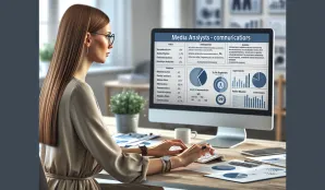 Bild som illustrerar Lön och arbete för Medieanalytiker - Yrkesinformation och lönestatistik