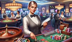 Image that illustrates Salary and Work for Casino Staff