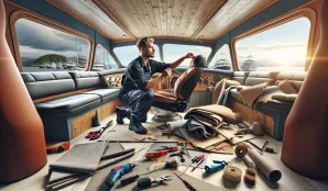 Image that illustrates Upholsterer, interior car, boat, etc. - Salary, job description, and outlook