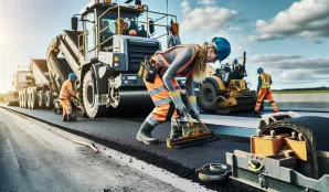 Image that illustrates Asphalt Paver Salary and Working Conditions