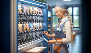 Image that illustrates Salary and Working Conditions for Vending Machine Attendants