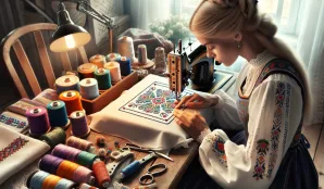 Image that illustrates Embroiderer, Crafts – A profession with tradition and precision