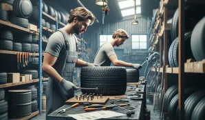 Image that illustrates Tire Service Technician Salary and Career Information