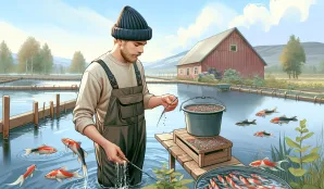 Image that illustrates Salary and Work as a Pond Caretaker in Fish Farming