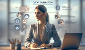 Image that illustrates Data Salesperson Salary and Career Information