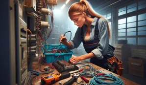 Image that illustrates Electrical Service Technician Salary and Working Conditions 2024