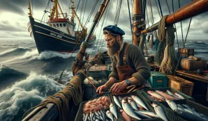 Image that illustrates Fishermen (Deep-Sea Fishing) - Salary and Work