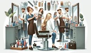 Image that illustrates Hairdresser Trainee Salary and Job Opportunities 2024