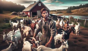 Image that illustrates Salary and Work for Goat Farmers - Statsskuld.se