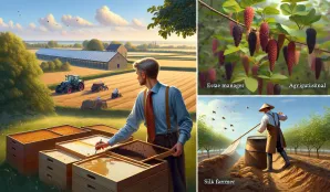 Image that illustrates Estate Managers, Agricultural Beekeepers, and Silk Farmers Salary