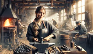 Image that illustrates Blacksmith Salary and Working Conditions