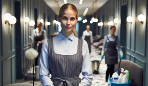 Image that illustrates Salary and Work as a Hotel Housekeeper - Everything You Need to Know