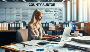 Image that illustrates County Auditor Salary and Working Conditions