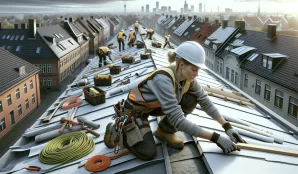 Image that illustrates Roofer Salary and Job Description