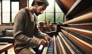 Bild som illustrerar Pianostämmare lön och arbetsbeskrivning